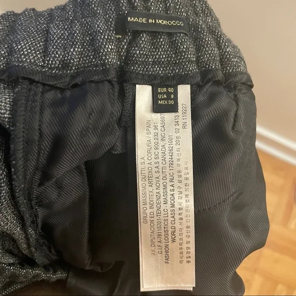 MASSIMO DUTTI Jogging fit heathered knit trousers - Picture 5 of 5